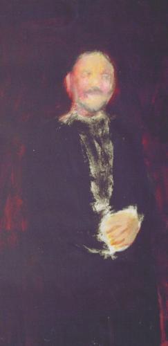 Latex 3 - acrylique sur papier tapisserie 53 X 110 cm 2001