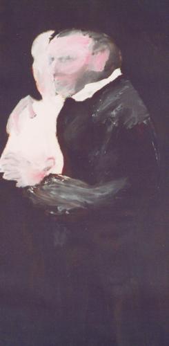 Latex 4 - acrylique sur papier tapisserie 53 X 110 cm 2001