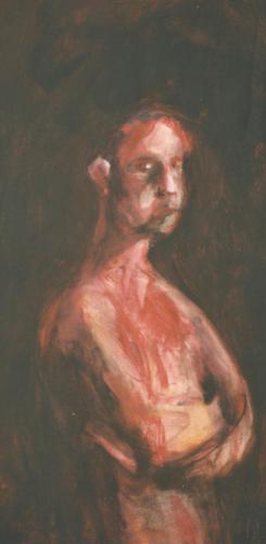 Latex 5 - acrylique sur papier tapisserie 53 X 110 cm 2001