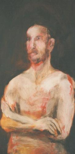 Latex 9 - acrylique sur papier tapisserie 53 X 110 cm 2001