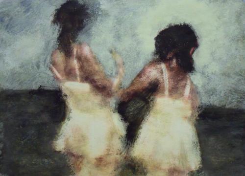 Ballerines 2 - acrylique sur papier 50 X 70 cm 2012