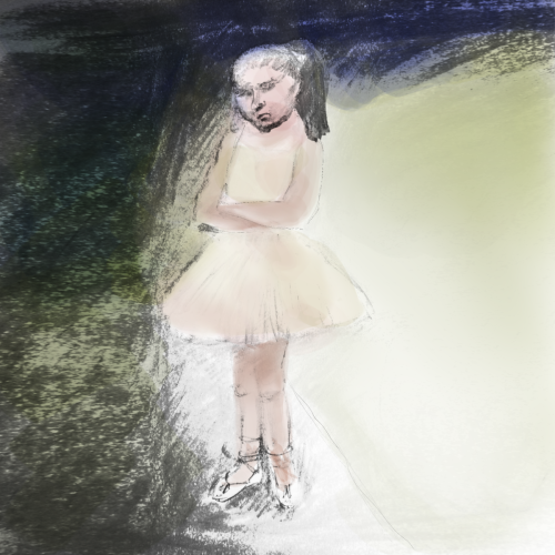 Danseuse boudeuse - création numérique 2022