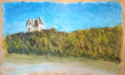 Deauville - acrylique sur papier kraft 160 X 100 cm 2023