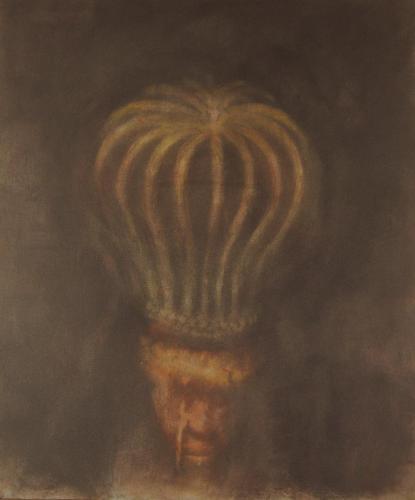 Tête couronnée - acrylique sur toile 99 X 117 cm 2007